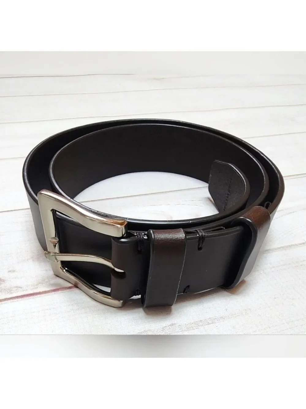 Men's Genuine Leather Dark Brown Belt Size 40 - New In Package